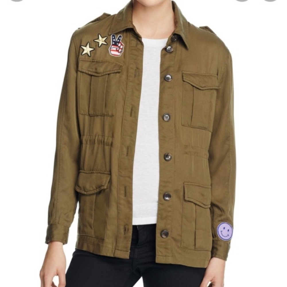 Patch Green military pockets jacket